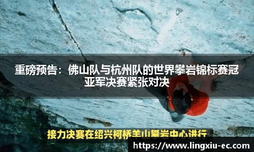 重磅预告：佛山队与杭州队的世界攀岩锦标赛冠亚军决赛紧张对决